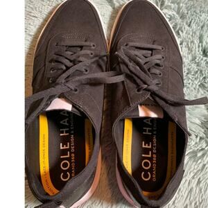 Cole Haan Grand 360 Black White Canvas Shoes 10.5W NWOT Lightweight Comfort